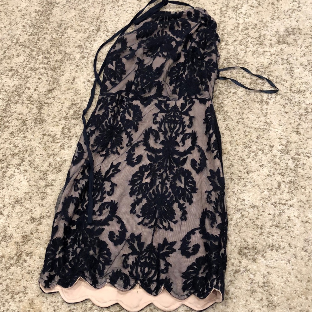 Mini dark navy dress